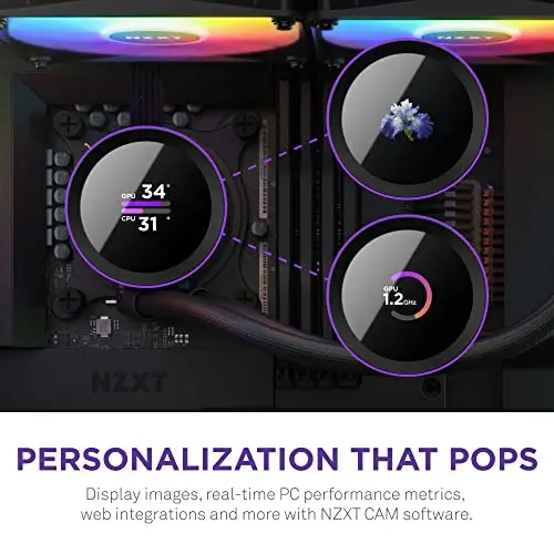 NZXT Kraken 240 RGB - Enfriador Líquido AIO 240mm con Pantalla LCD Personalizable - imagen 2