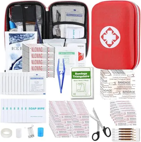 Kit de Primeros Auxilios 276PCS AMORNING: Esenciales para el Hogar, Coche y Camping