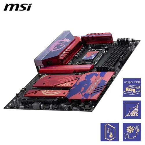 Placa base MSI B850 MLG EDTION ATX - Compatible con procesadores AMD Ryzen 9000/8000/7000, Wi-Fi 7 y PCIe 5.0. - imagen 4