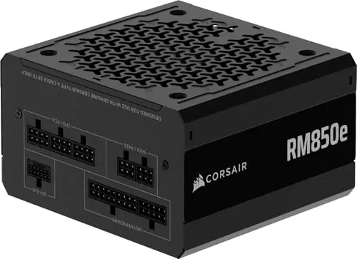 Fuente de Poder CORSAIR RM850e 850W - ATX 3.1 y PCIe 5.1 Listo, Modular