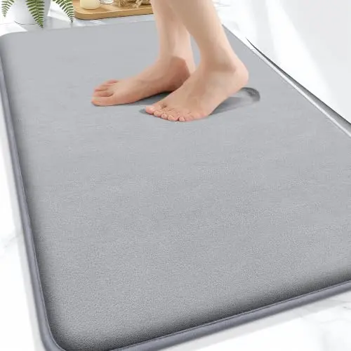 Alfombrilla OLANLY de Espuma Viscoelástica 30x20, Suave y Absorbente para el Baño