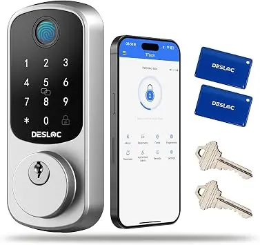 Cerradura Inteligente DESLOC B200 con Huella Digital y Sin Llaves