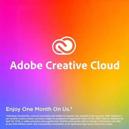 SanDisk 4TB Creator Pro SSD - 2000MB/s, USB-C, Resistente al agua y polvo, 1 mes de Adobe Creative Cloud - imagen 5