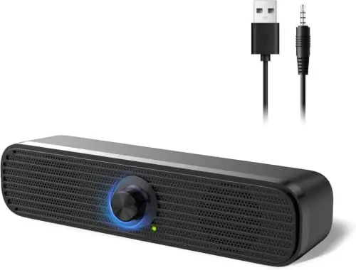 Altavoces 1Mii 3.5mm para PC: Sonido estéreo claro y control de volumen
