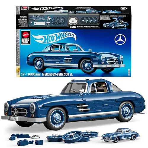 Kit de Construcción Hot Wheels Mercedes-Benz 300 SL - ¡Construye el icónico Gullwing!