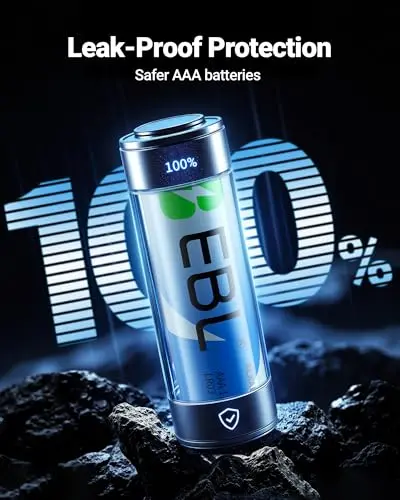 Baterías EBL AAA 24 Pack 1.5V: Potencia Alcalina Duradera y Diseño a Prueba de Fugas - imagen 5