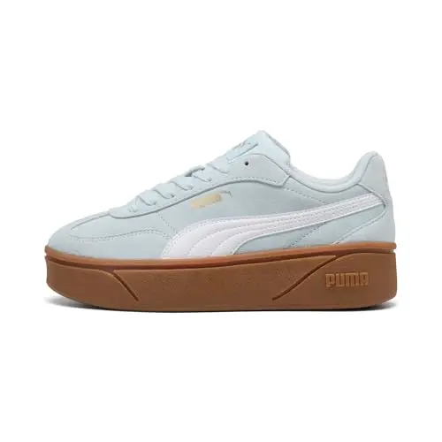 Zapatillas PUMA Club II Era Platform para mujer, Aqua Glow-White AH26, talla 6