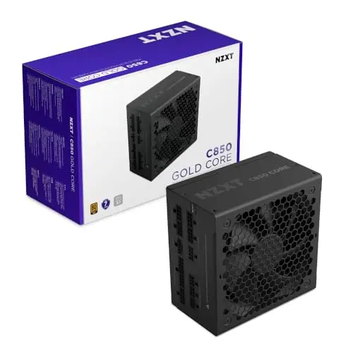 Fuente de Poder NZXT C850 Gold - 850W ATX 3.1, 80 PLUS Gold y Cybenetics Platinum