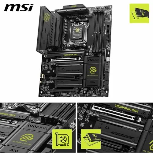 Placa base MSI MAG B850 Tomahawk MAX WiFi ATX - Soporta AMD Ryzen 9000/8000/7000, DDR5, PCIe 5.0 - imagen 3