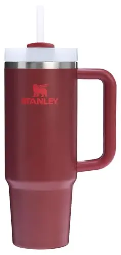 Taza STANLEY Quencher H2.0, 30 oz, con aislamiento y tapa avanzada en Cranberry