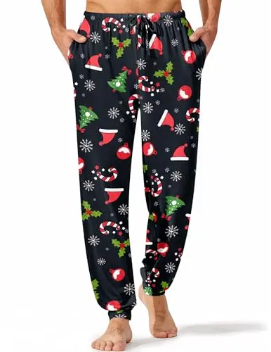 Ekouaer Pantalones de Pijama para Hombre: Comodidad y Prácticos Confeccionados con Tejido Suave