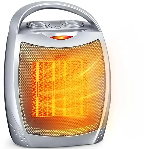 Calefactor Portátil GiveBest: Calor Cerámico a 1500W/750W, Silencioso y Seguro con Termostato Automático