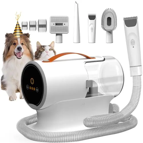KIT DE ASPIRADORA PARA MASCOTAS FIXR: 12000Pa, Recipiente 2L, Bajo Ruido ≤50dB, 5 en 1