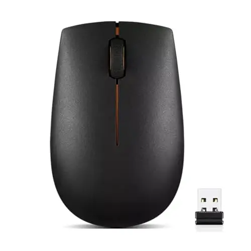 Ratón Inalámbrico Lenovo 300, Diseño Ergonómico, 2.4 GHz, Duración de Batería de 12 Meses