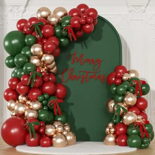 Kit de Arco de Globos Navideño para Decoraciones de Fiesta