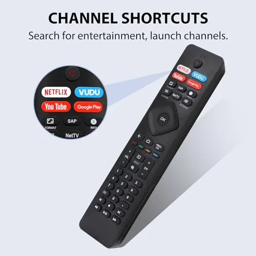 Mando Universal para Philips TV: Controla Smart TV, LED, LCD, 3D y 4K UHD con funciones rápidas - imagen 3