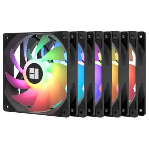 Ventilador Cpu Thermalright TL-C12C-S X5, 120mm, 1550RPM, Silencioso y RGB