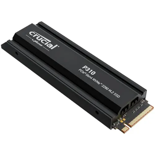 Crucial P310 4TB PCIe Gen4 M.2 SSD hasta 7,100MB/s con disipador y oferta de Acronis