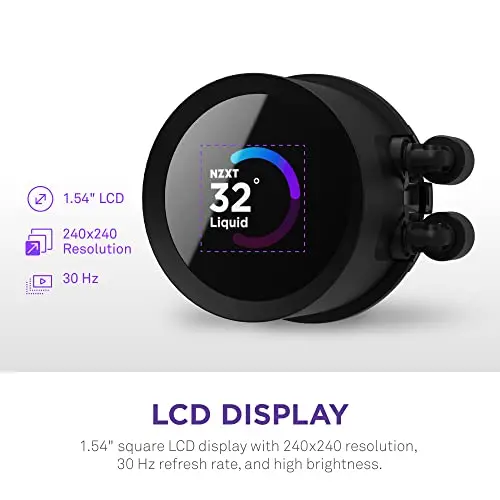 NZXT Kraken 240 RGB - Enfriador Líquido AIO 240mm con Pantalla LCD Personalizable - imagen 3