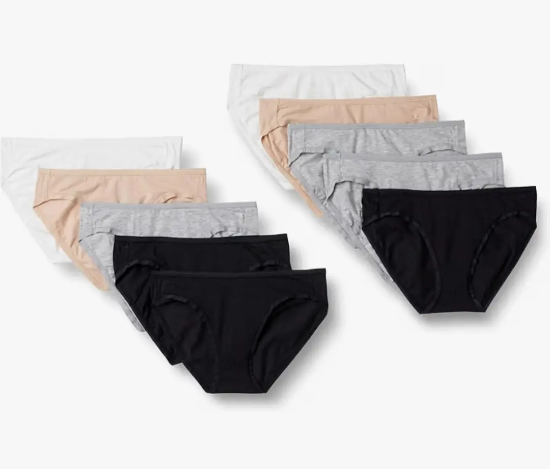 Amazon Essentials Ropa interior 10 PCs de bikini de algodón XXL