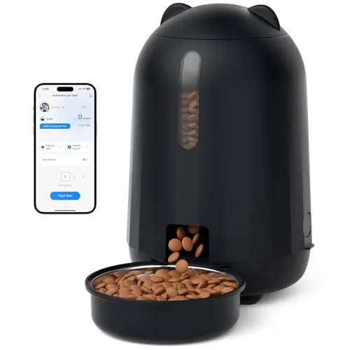 PAPIFEED: Comedero Automático WiFi para Gatos, 3L con Control APP y Alimentación Lenta