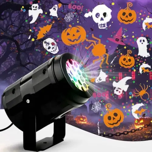 Luces Proyectoras Halloween: Atmosfera Festiva para Decoraciones Interiores y Exteriores