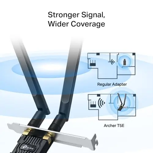 Tarjeta WiFi TP-Link AC1200 Archer T5E - Dual Band, Bluetooth 5.0, 1200 Mbps, 2 Antenas - imagen 5