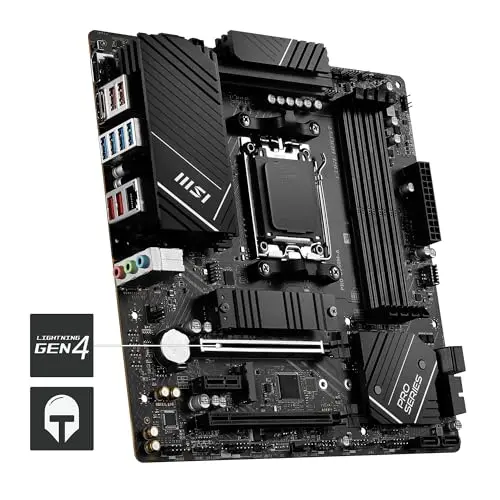 Placa MSI PRO B650M-A WiFi - Soporte AMD Ryzen 9000/8000/7000, DDR5 6000+, PCIe 4.0 - imagen 5
