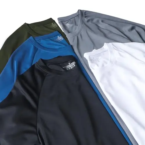 Camisetas Running HovSiyla para Hombre - 5 Pack, Ropa Deportiva Transpirable y Ligera - imagen 5