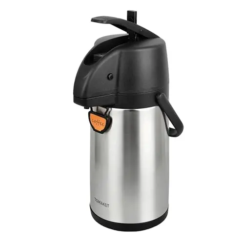Dispensador de Café Compacto de 1.9L – Acero Inoxidable Térmico para Agua Caliente y Fría