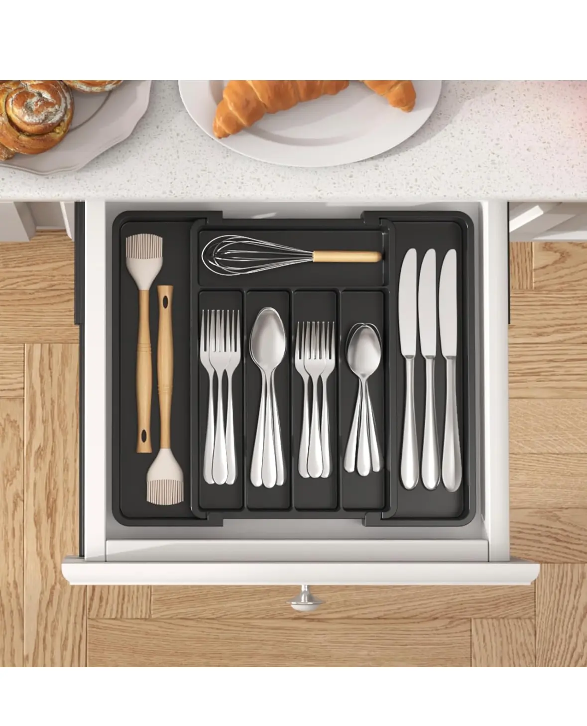 Porta Cubiertos Cubertero 60 Cm Cubertero Cajon 60 Bandeja