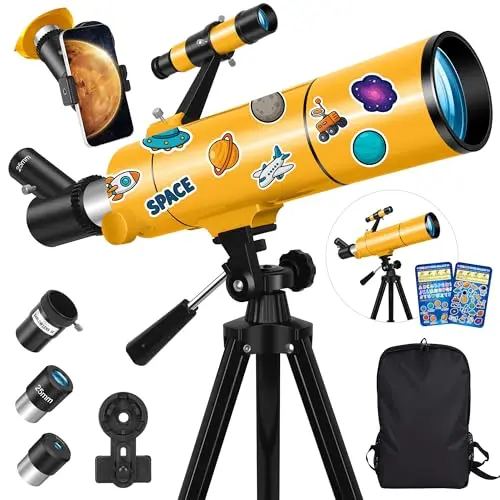 Telescopio MEEZAA 80mm: Aventura Astronómica para Toda la Familia