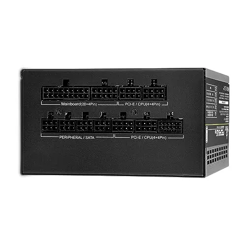 Fuente de Poder YEYIAN 1000W 80+ Platino, Modular y Silenciosa para Gaming con Conectores PCIe 5.0 - imagen 4