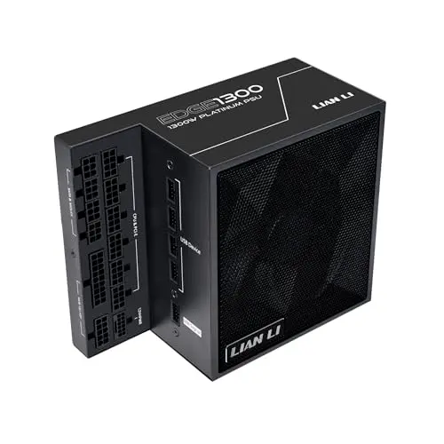 Fuente de Poder Lian Li Edge 1300W Modular 80 PLUS Platinum ATX 3.0 con 4 Puertos USB