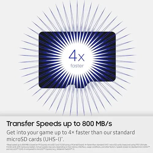 Samsung P9 Express microSD 256GB, hasta 800 MB/s, para Nintendo Switch 2 - imagen 5
