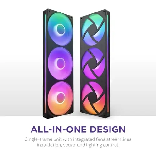 NZXT F360 RGB Core - Unidad de 360mm con 3 Ventiladores RGB de 120mm y Control de Luz - imagen 2