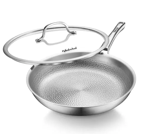 Sartén de Titanio VEDNHOL de 12'': Saludable, Eficiente y Compatible con Todo tipo de Cocinas