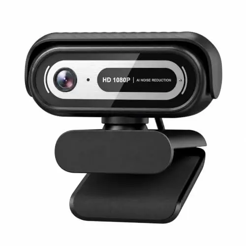 Webcam Sihynson 1080P, 90° FOV, mic cancelación de ruido, USB plug-and-play para videoconferencias