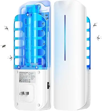 Trampa Voladora BURLAN para Insectos - Trampa Interior para Moscas de Fruta 9W Luz UV Nocturna