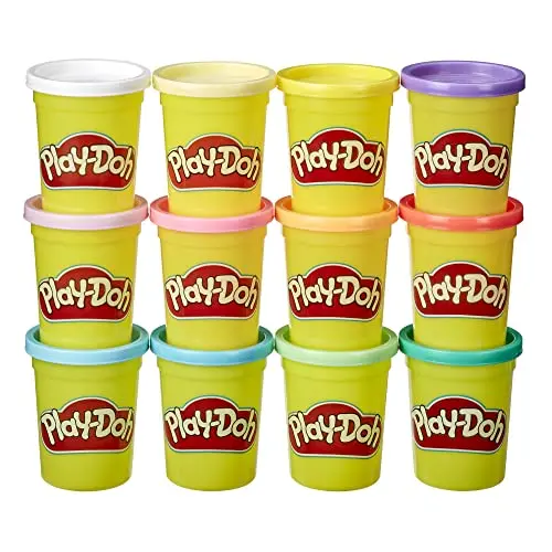 Juego de colores Spring Play-Doh: 12 frascos de 4 onzas para artes y manualidades