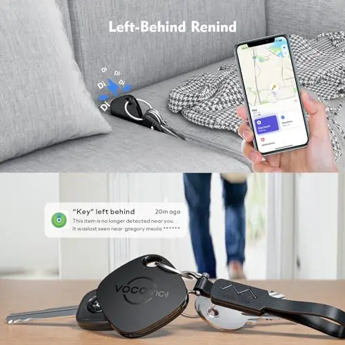 Localizador VOCOlinc Air Tracker 4 Pack: Encuentra tus objetos con Apple Find My, IP67 y batería reemplazable - imagen 3