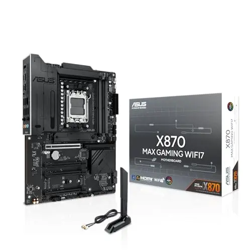 Placa base ASUS X870 MAX Gaming WIFI7: Potencia y conectividad avanzada para tu PC.