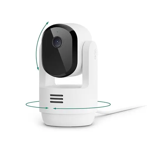 Cámara de Seguridad Arlo Essential 2K Interior con Pan/Tilt Zoom - Conexión Wi-Fi Dual-Banda