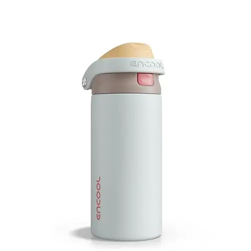 Botella de Agua Insulada ENCOOL 18 oz - Diseño a Prueba de Fugas, Mantiene Bebidas Frías Todo el Día