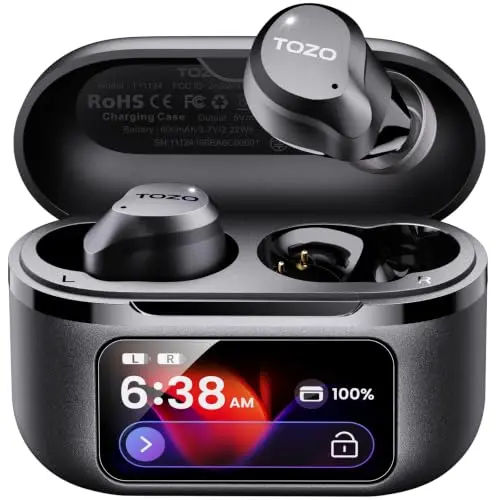 Auriculares TOZO NC9 Pro: ANC hasta 45dB, Hi-Res Audio y 60H de reproducción.