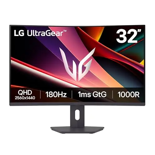 Monitor Curvo LG 32G600A-B 32" QHD 180Hz, 1ms, FreeSync - Immersivo y Preciso