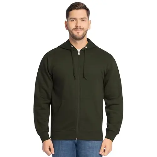 Sudadera con Capucha Fruit of the Loom EverSoft Unisex, Duffle Bag Green, X-Large