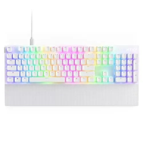 Teclado NZXT Function 2 - Cableado, RGB, Switches Ópticos, Tasa de 8K, PBT - Blanco