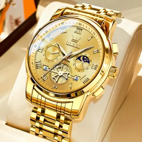 Reloj OLEVS para Hombre: Lujo, Estilo Quartz, Resistente al Agua hasta 30m y Diseño Elegante - imagen 2