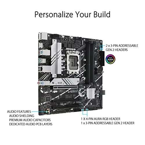 Placa Base ASUS Prime B760M-A D4: Soporte para 13ª/12ª Gen, PCIe 4.0, RGB Sync y Conectividad Rápida - imagen 5